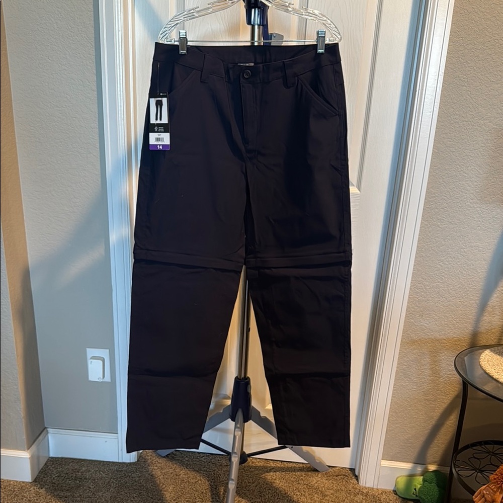 Eddie Bauer NWT Wide Leg convertible, hiking Pants. Size 14